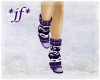 *jf* Purple Knit Boots F