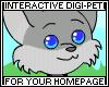 Gray Digi-Wolf HP Pet
