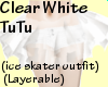 (Cag7)Clear White Tutu