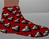 Heart Slippers 8 (M)