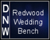 Redwood Wedding Bench