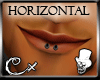 [CX]Horizontal lip studs