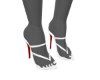 Red Bottom Strappy Heels