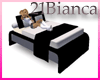21b-modern bed black wh