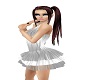 silver dress