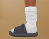 Gray Slippers Slides (F)