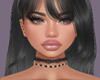 Sleek Black Bangs