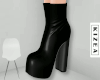 Black platform boots