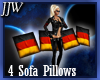 4 German Sofa Pillows