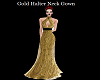 Gold Halter Neck Gown