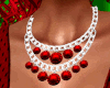 Red N White Jewelry Set