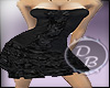 DB Black Rose Mini Dress
