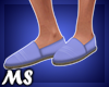 MS Plaid Shoes Blue