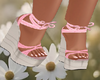 Pink Wedge Sandals