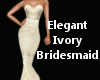 Elegant Bridesmaid Ivory