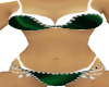 green studded bikini