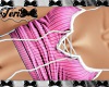 Pink White Laced Top