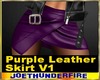 Purple Leather Skirt 1