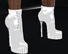 platform heels white