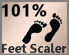 Feet Scale 101% F