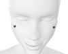Cheek Piercings01 Black