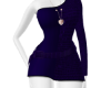 Split purple dress