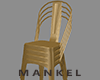 Metal Chair Stacked Gold