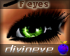 dE~ Glass eyes Green F