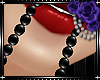 !S PVC Mouth Pearls-blk