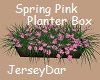 Spring Pink Planter Box