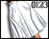 0123 Shiny Silver Skirt