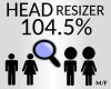 head resizer 104.5 %