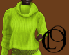 Green Cowl Neck Sweater