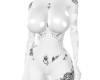 *QJ Tatted White Dress