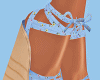 Flowers Blue Wedges