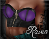 *R* Leather  Corset Purp