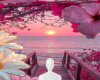 Spring sunset bg