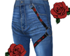 Rose harness jeans