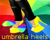 Rainbow Umbrella Heels~
