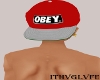 Red Obey Snappback