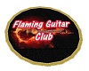 Flaming Guitar Rug