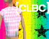 [CLBC] Pink And Whit Top