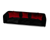 Red\Black Velvet Couch