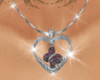 diamond heart necklace