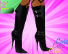 !2! BLACK BUCKLE BOOTS