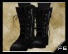 FE blk military boots