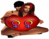 Lesbian Heart Pose