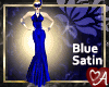 .a Satin Gown Sapphire
