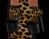 leopard heel boots