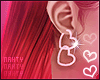 Heart Earrings Pink